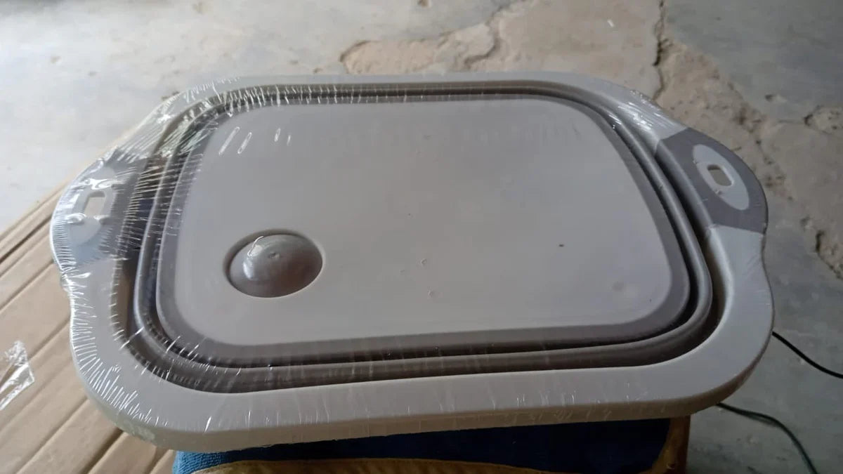 Fold Prep Pro Collapsible Cutting Board with Wash Basket
