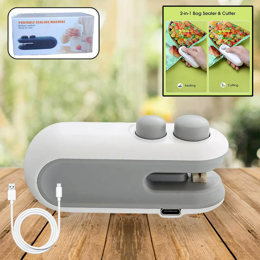 Fresh Lock Pro 2-in-1 USB Rechargeable Mini Bag Sealer