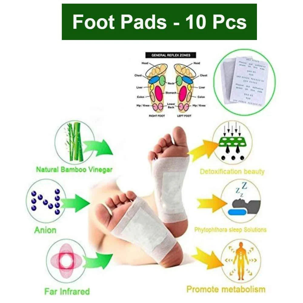 Detoxi Pure Ginger & Salt Cleansing Foot Pads (30-Piece Set)