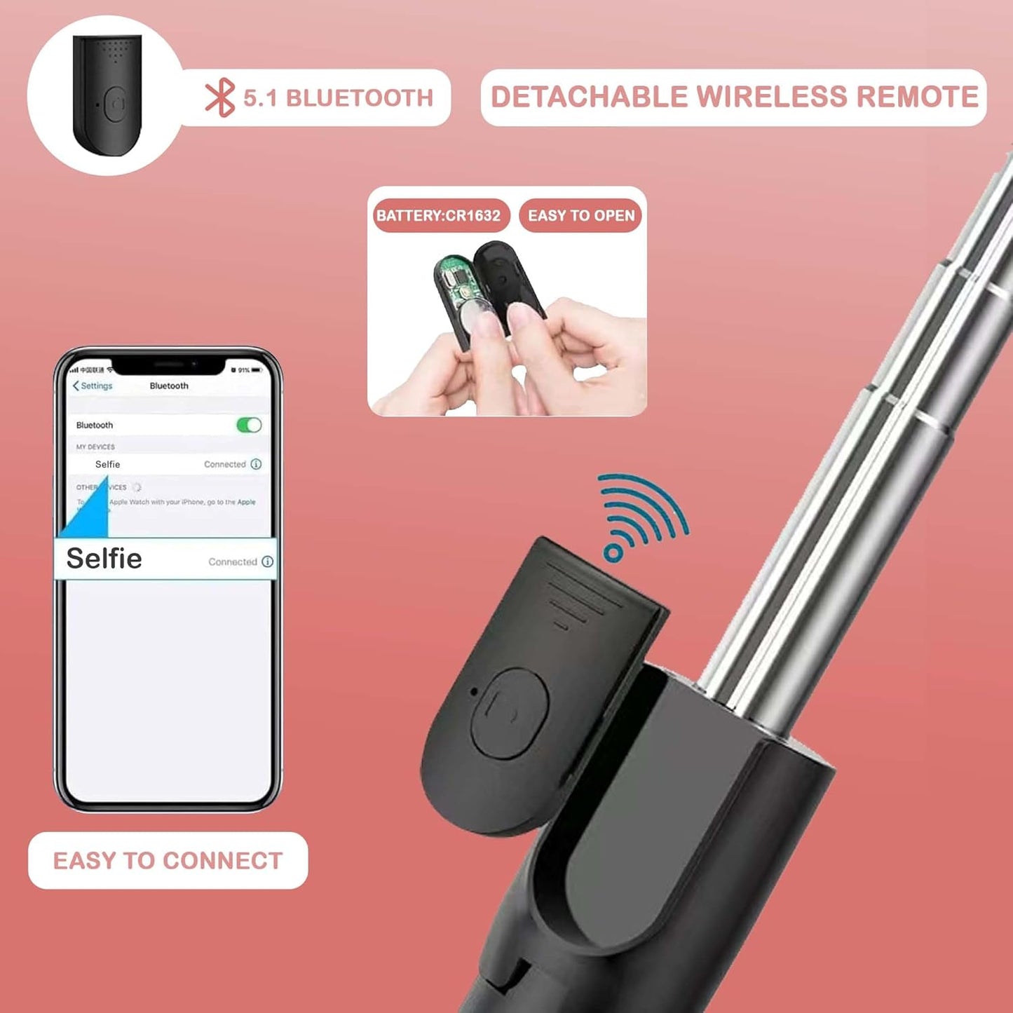 3 in 1 Snap Stick Tripod pro