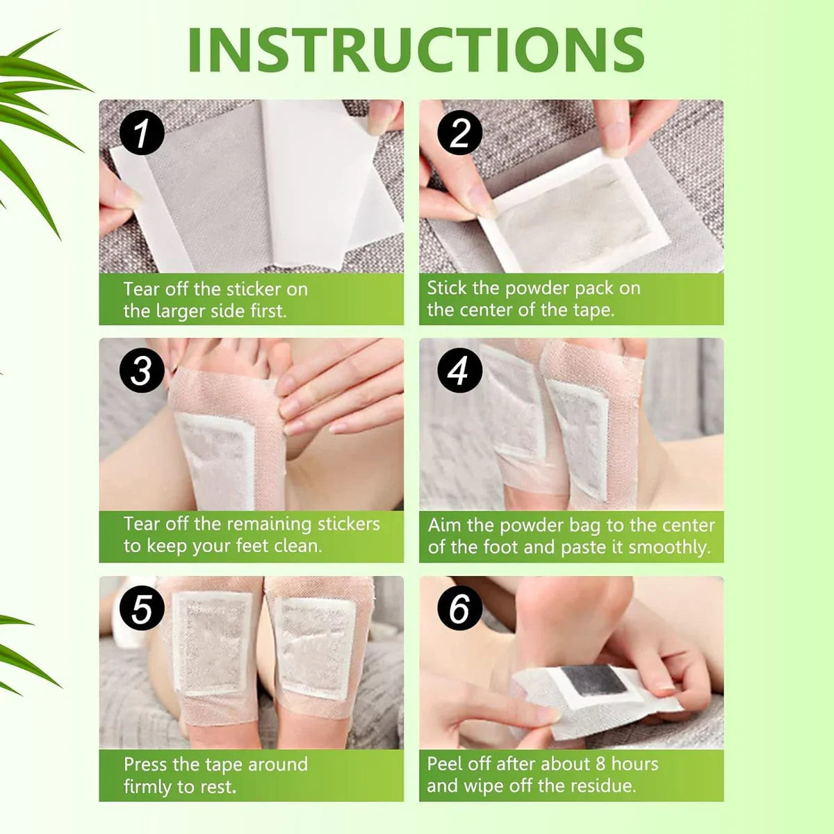 Detoxi Pure Ginger & Salt Cleansing Foot Pads (30-Piece Set)
