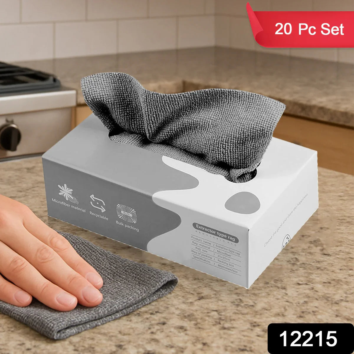 Clean Wipe Pro™ Thickened Multi-Surface Magic Cloth – 20PCS