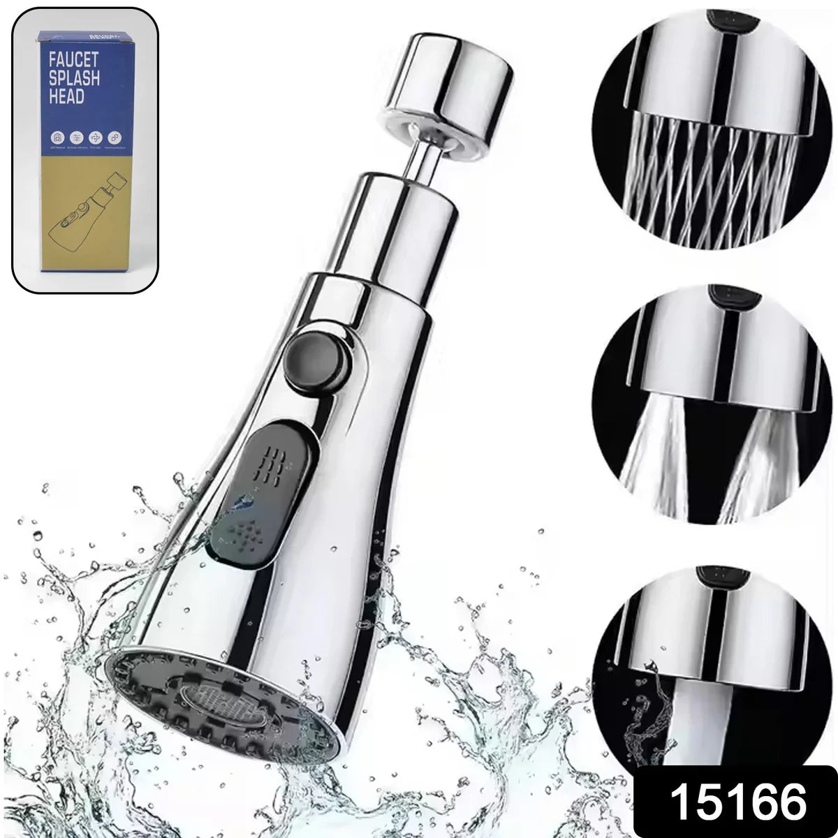 Aqua Flow Pro 3-Mode Pull-Down Kitchen Faucet Sprayer