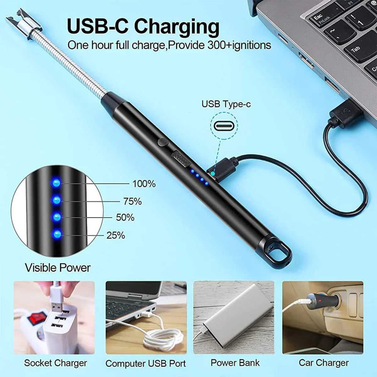 Plasma Flex Pro USB Rechargeable Windproof Arc Lighter