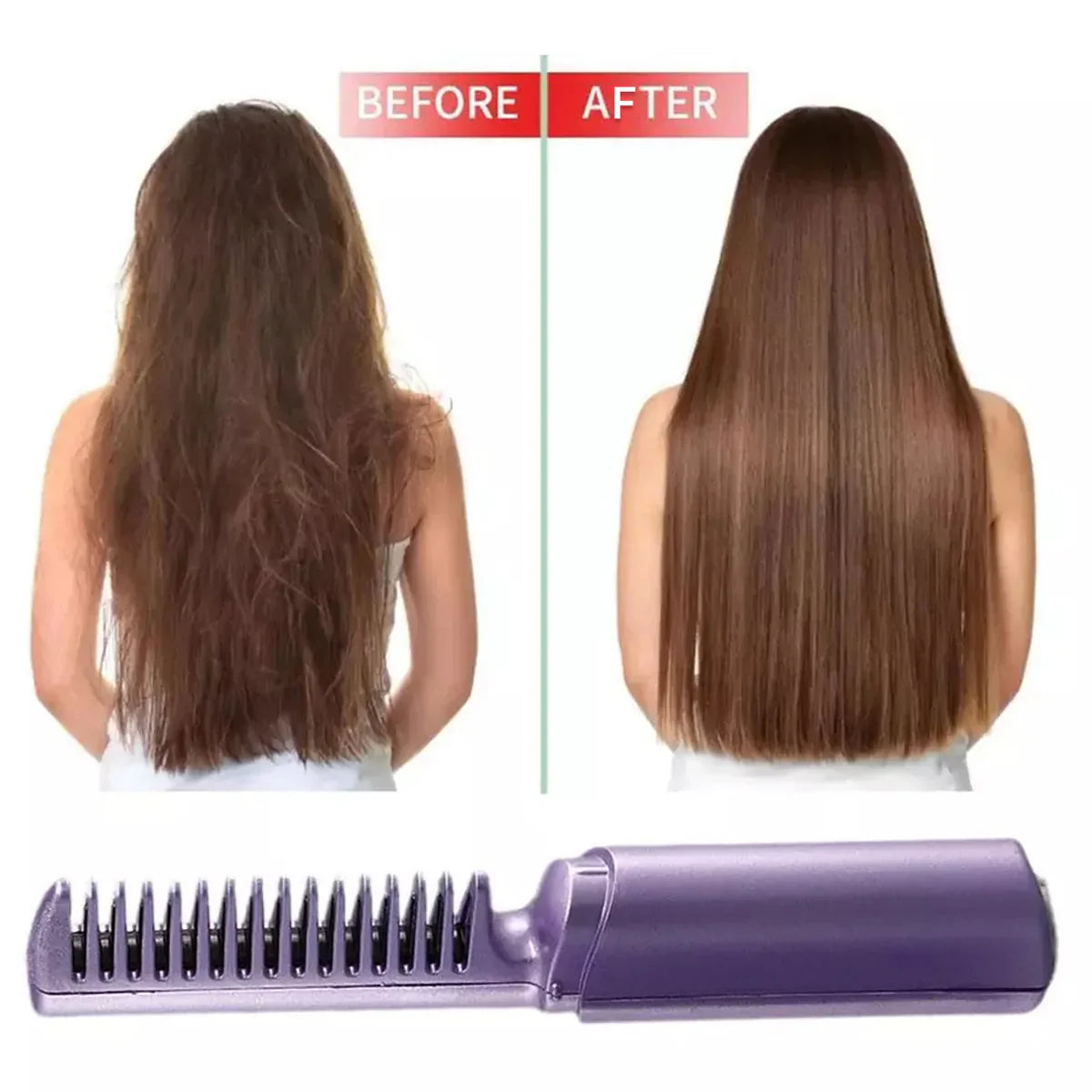 Silk Straight Pro Mini USB Cordless Hair Straightener Brush