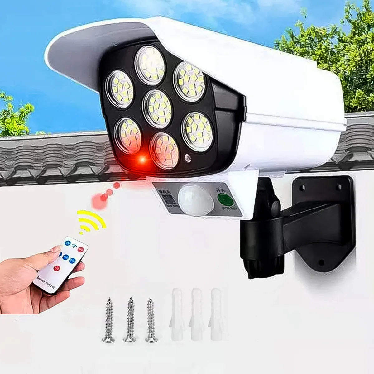 Solar Guard Pro Motion Sensor Security Wall Light (Camera Style)