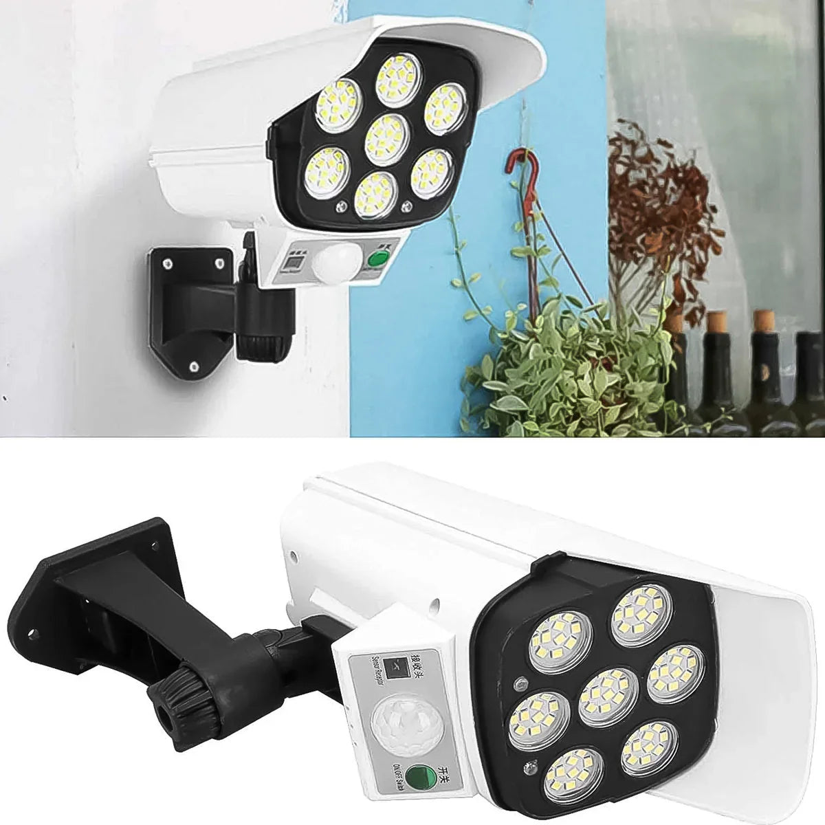 Solar Guard Pro Motion Sensor Security Wall Light (Camera Style)