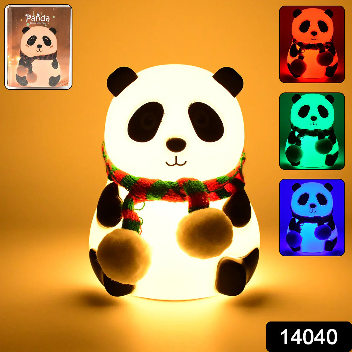 Panda Glow Pro 7-Color Silicone Touch Night Lamp