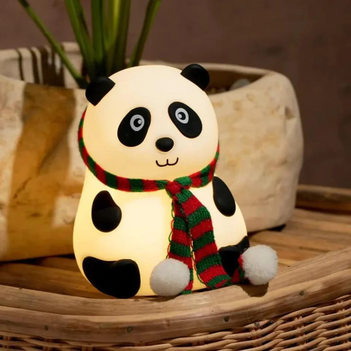 Panda Glow Pro 7-Color Silicone Touch Night Lamp