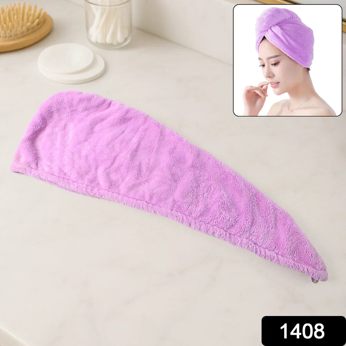 Dry Wrap Pro Ultra-Absorbent Microfiber Hair Turban