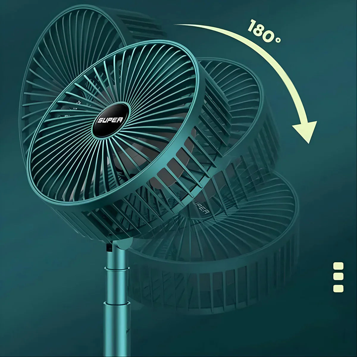 Silent Breeze Pro Telescopic Portable Desk Fan