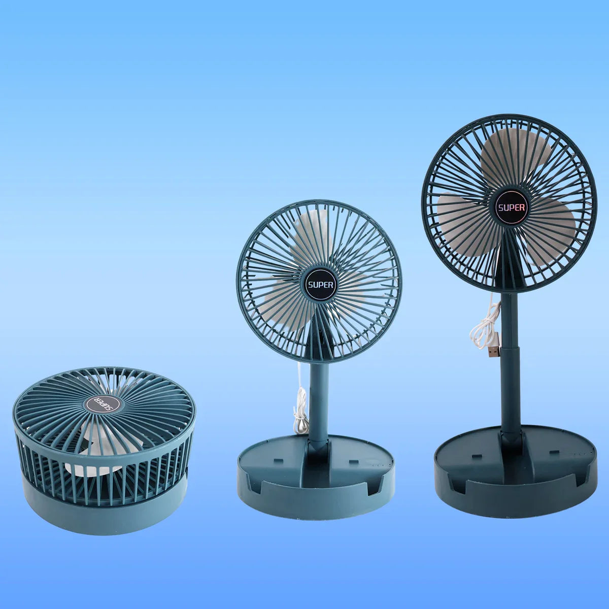 Silent Breeze Pro Telescopic Portable Desk Fan