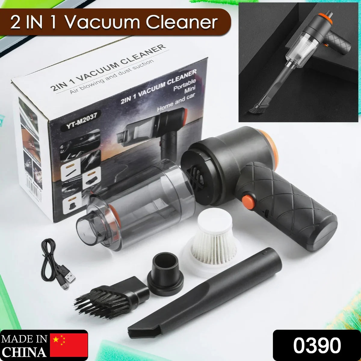 Turbo Clean Pro 2-in-1 Wireless Handheld Car & Home Vacuum