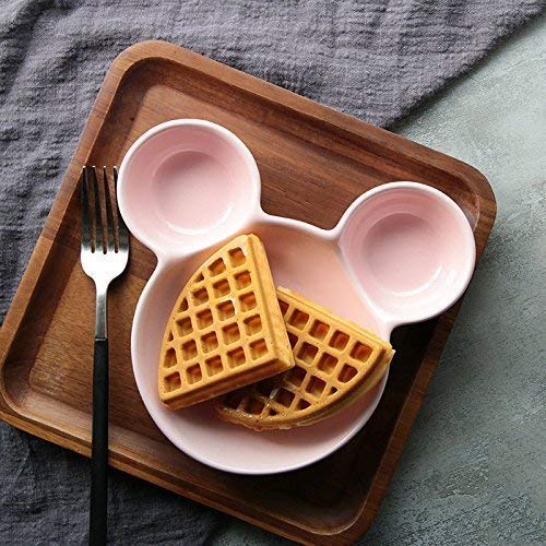 Fun Bite Mickey-Shaped Kids Sectioned Snack Plate ( Pc 3 )