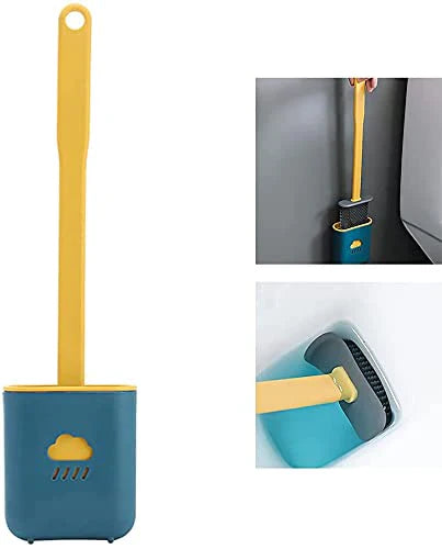 Flex Clean Pro Silicone Toilet Brush with Quick-Dry Ho