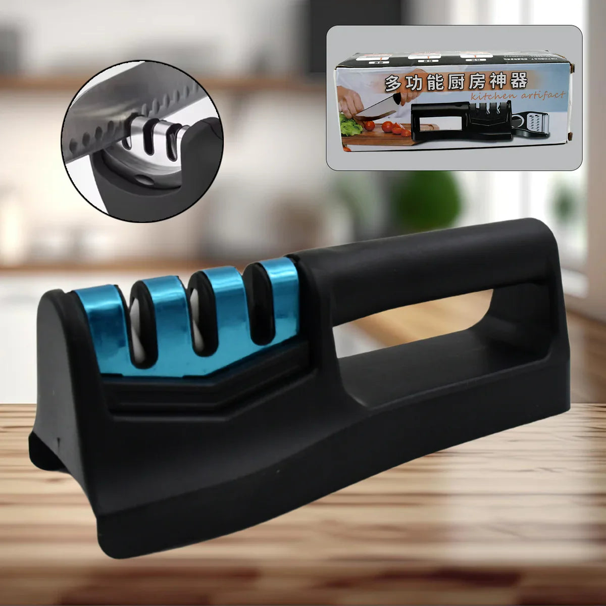 Chef Master Pro 9-in-1 Knife Sharpener & Kitchen Tool