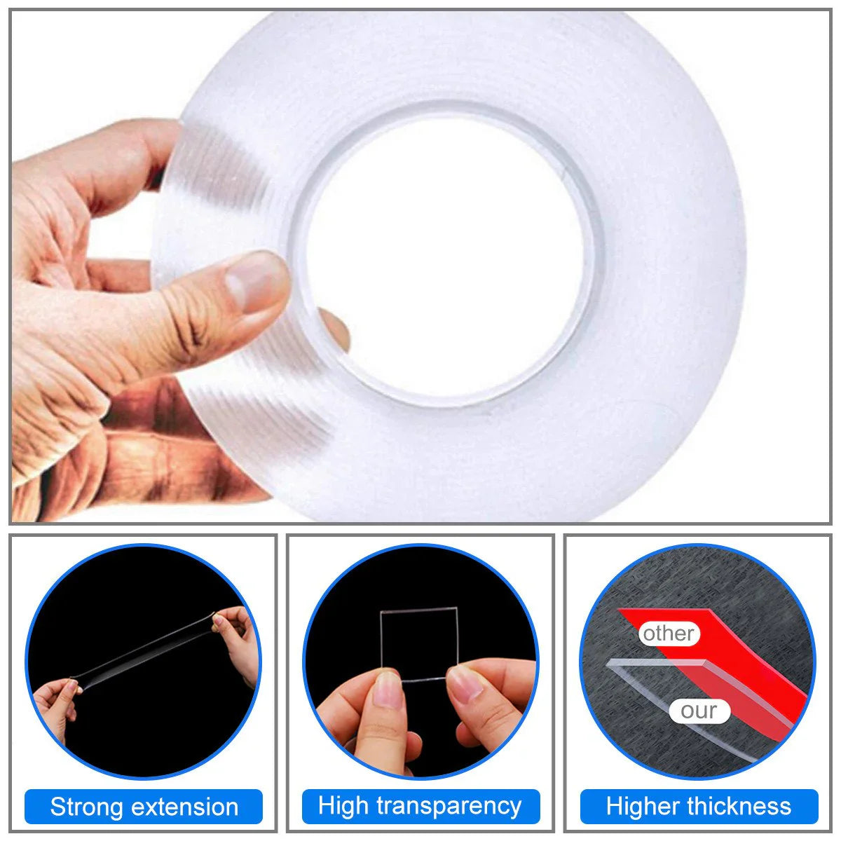 Nano Grip Pro 3M Washable Double-Sided Gel Tape