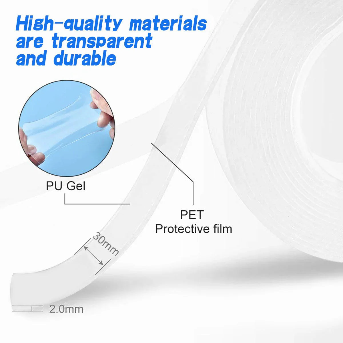 Nano Grip Pro 3M Washable Double-Sided Gel Tape