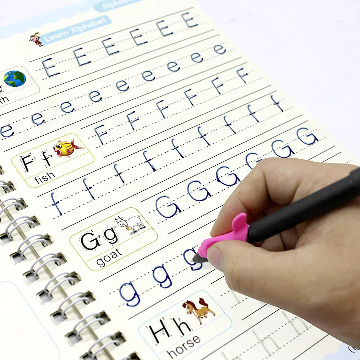 Re Write Pro 4-Piece Reusable Magic Copybook Set