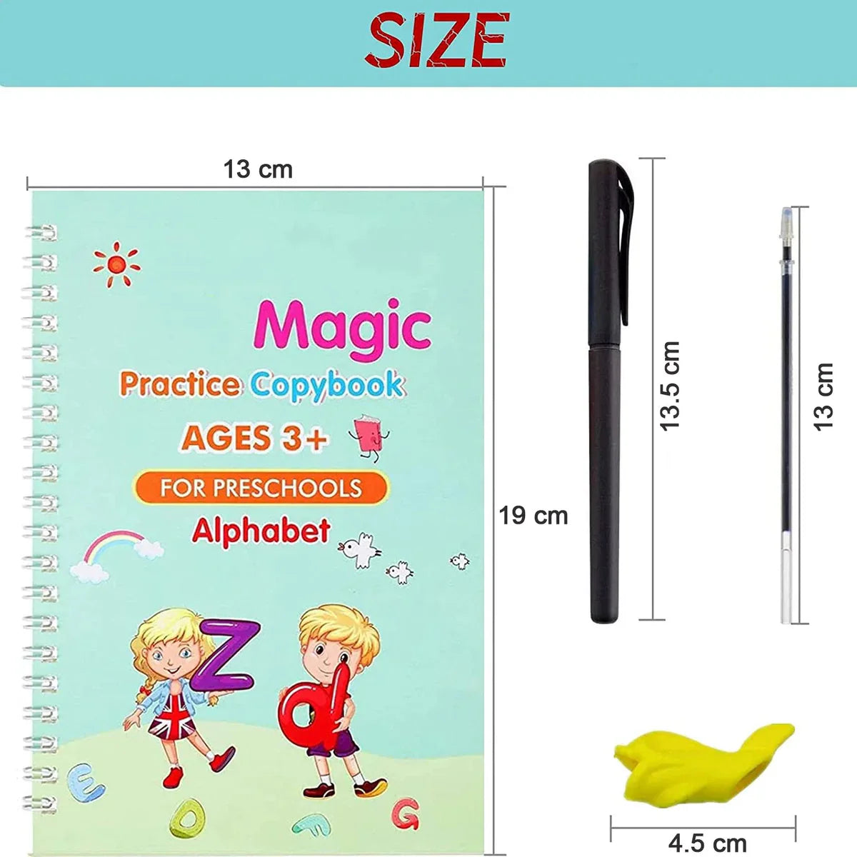 Re Write Pro 4-Piece Reusable Magic Copybook Set