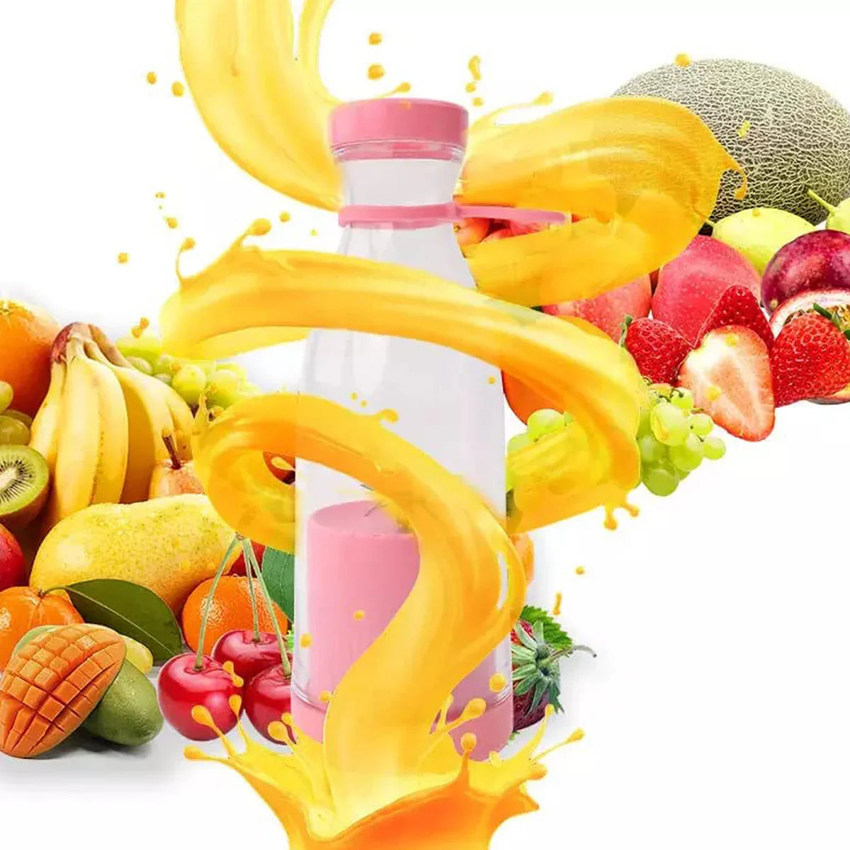 Blend Go Pro™ Portable 6-Blade Juicer Bottle – 420ML