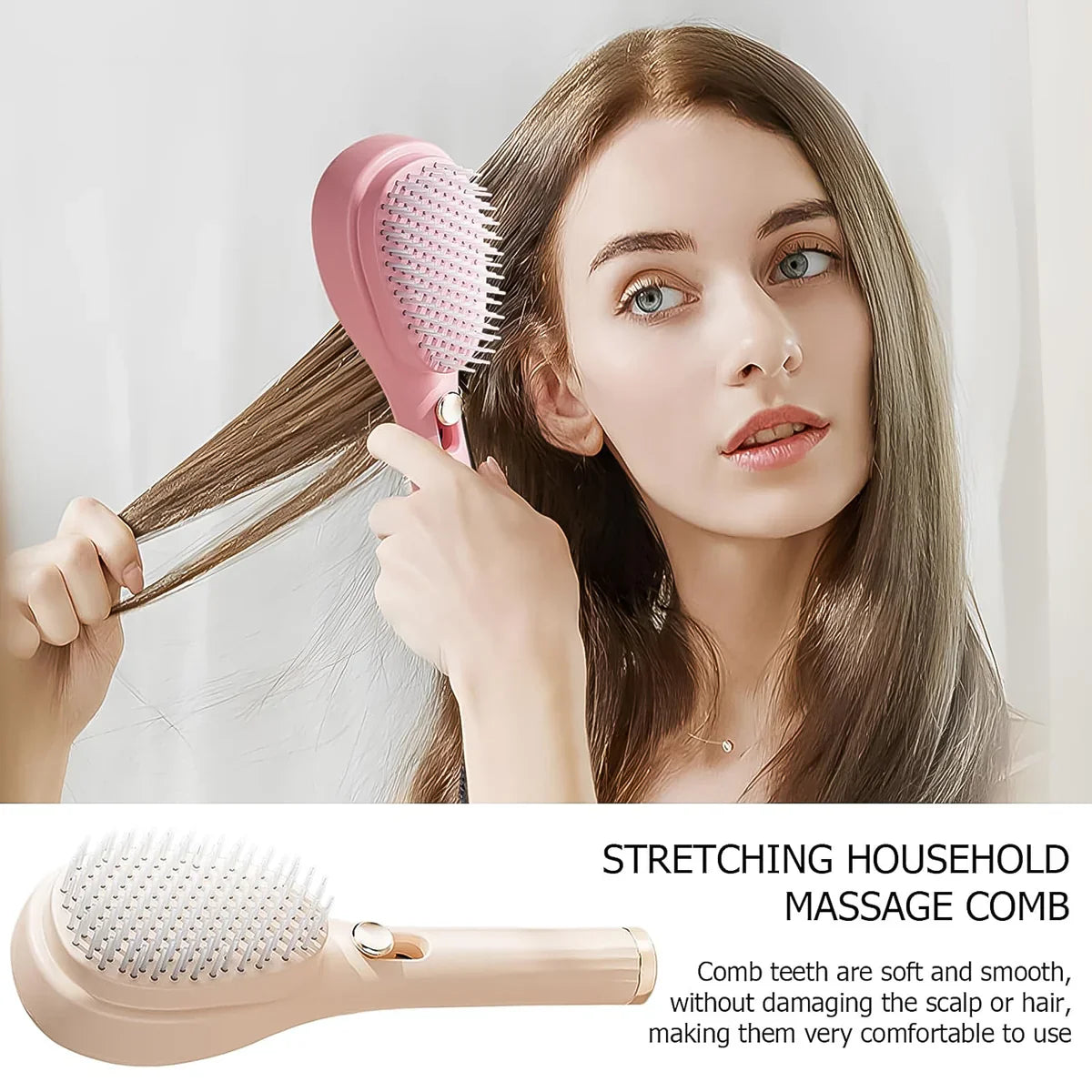 Silk Glide Pro Self-Cleaning Anti-Static Massage Comb